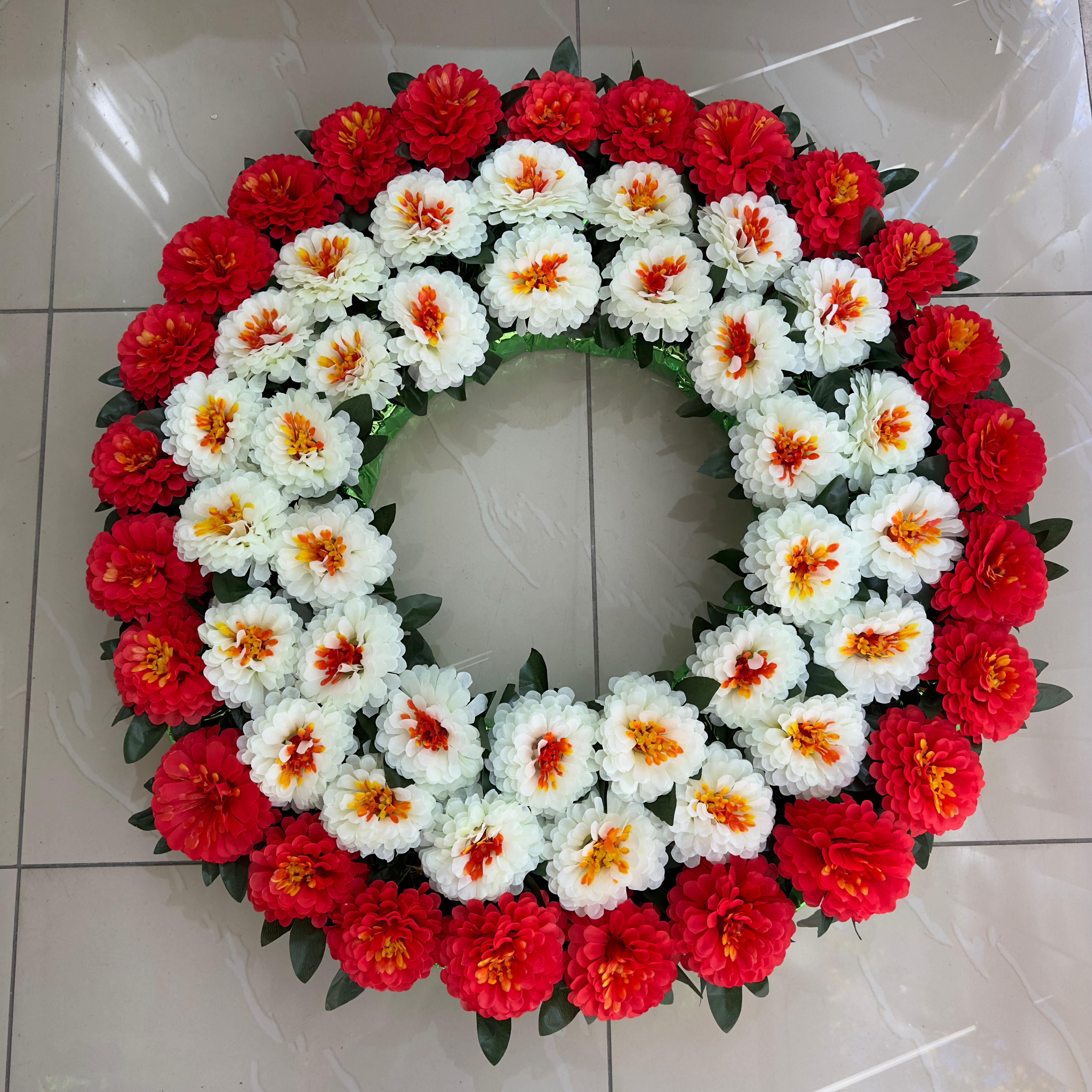 Traditional funeral wreath